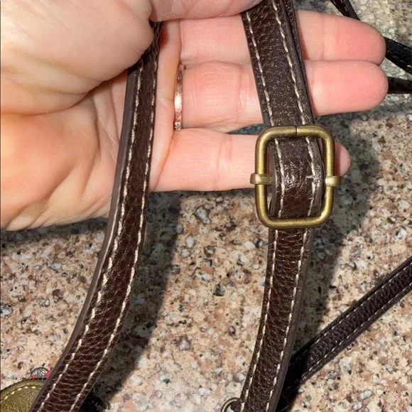 Chala Olive Crossbody Bag with Fox Accent - Picture 7 of 8